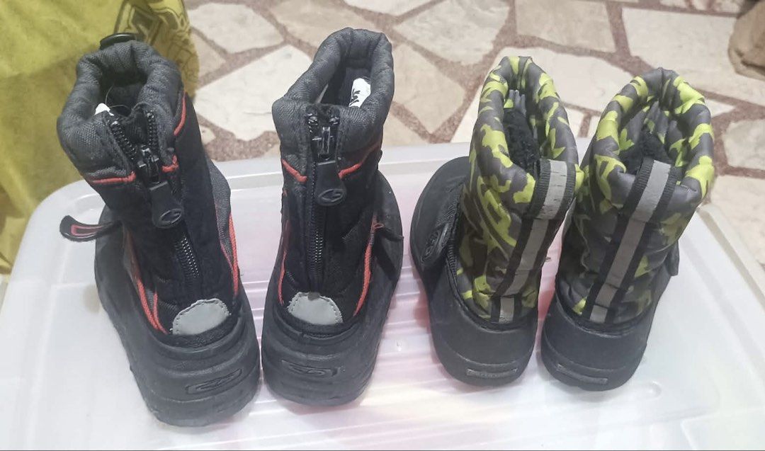 Kids Boots (Category: Other Babies Going Out Needs) located in Manila. Submitted by crisha14344 (Listing ID 1459531991, Image 3). Description: Dalawa na po sa 1,300 GC Brand size 7 for 3 Years Old - China NorthSide size 5 for 2 Years Old - USA.