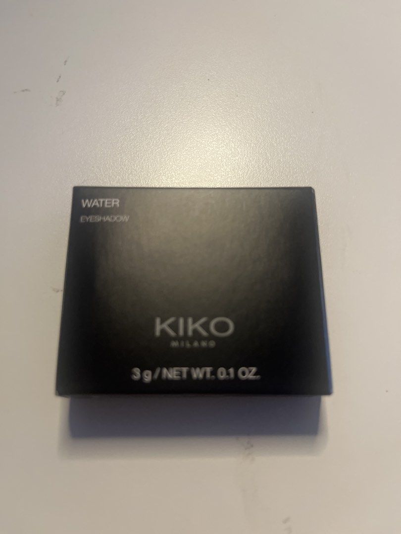 Kiko Milano Water Eyeshadow (Category: Makeup) located in Quezon City. Submitted by ilamariew312696 (Listing ID 1459582150, Image 1). Description: - Kiko Milano Water Eyeshadow - Single shade with a shimmery finish - Adds a pop of shine to your look - Comes in a black compact case - Net weight: 3g / 0.1 oz.