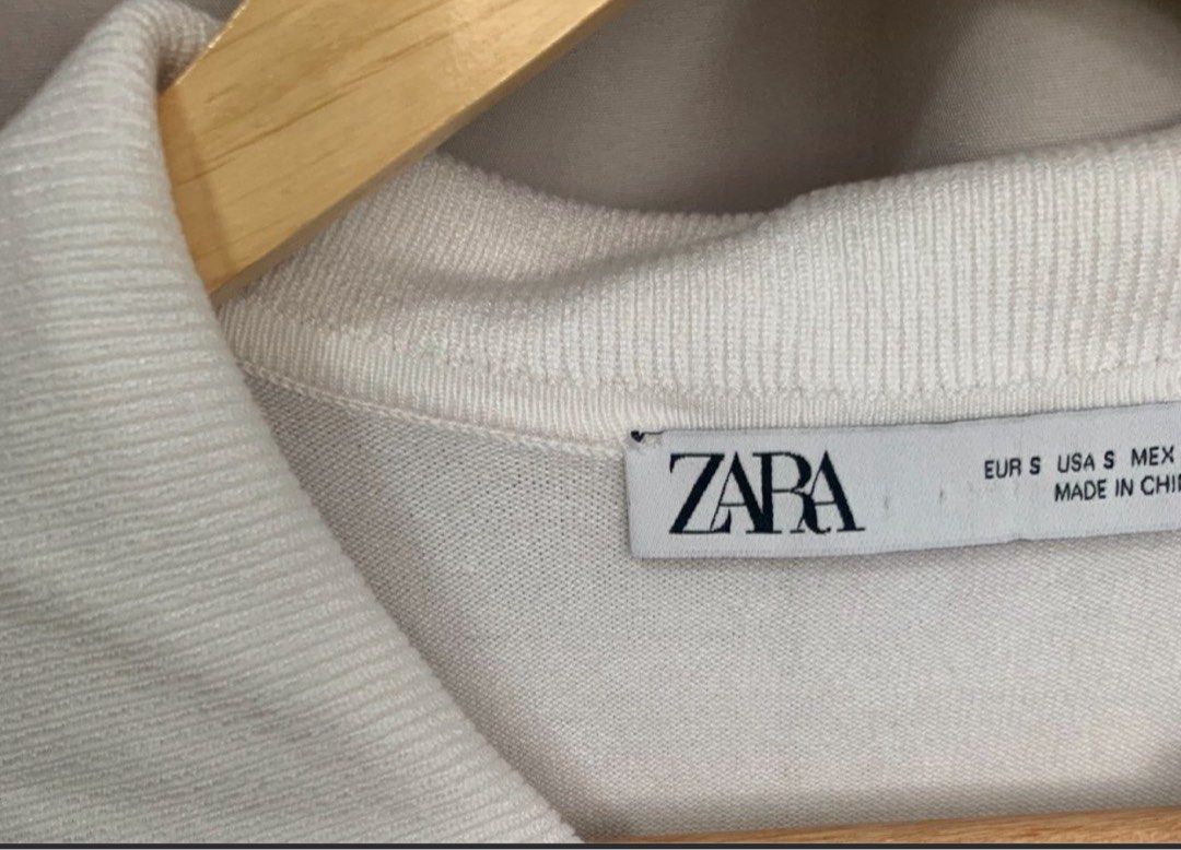 Knit zara collar top white (Category: Blouses) located in Quezon City. Submitted by prelovedsaleitems (Listing ID 1459508898, Image 2). Description: .