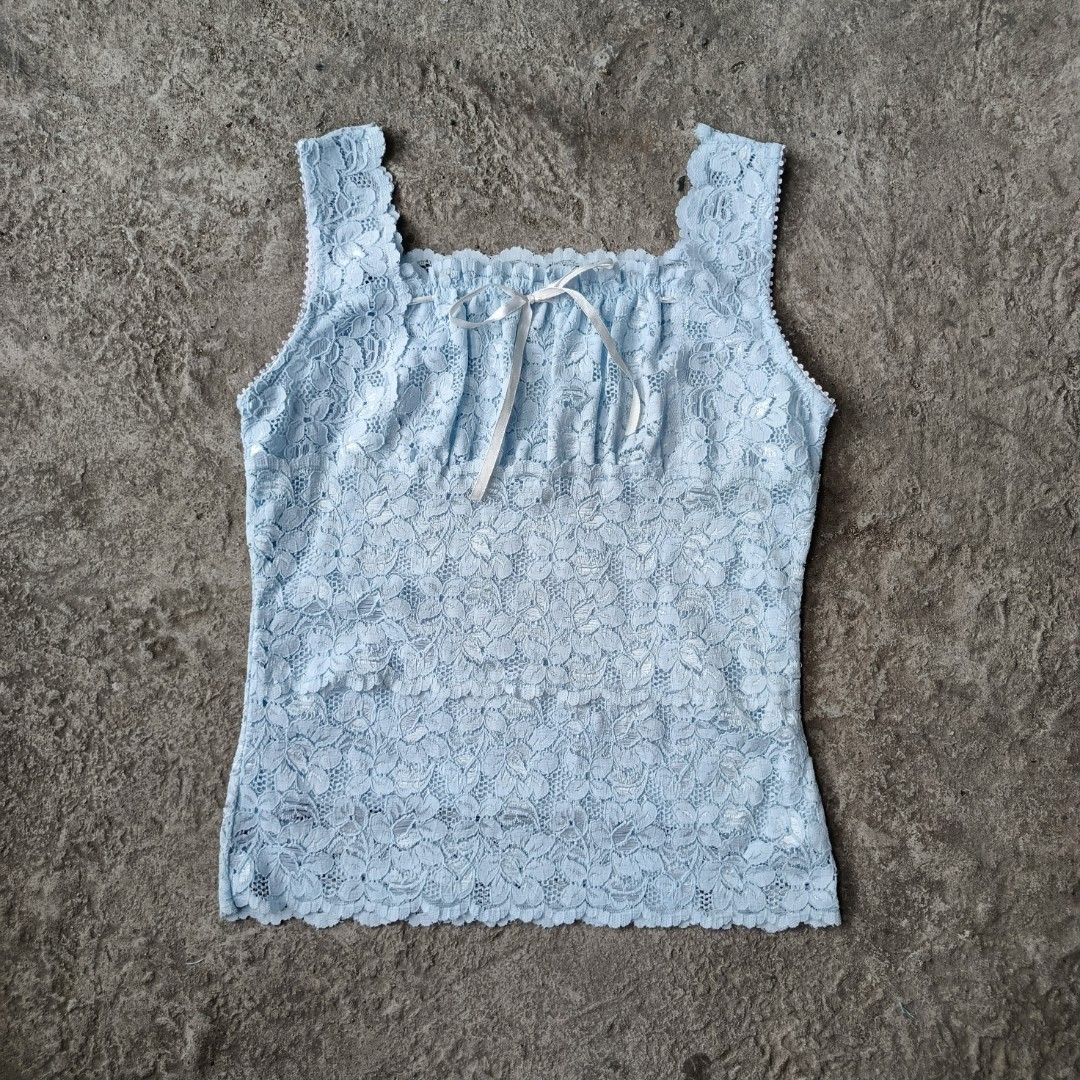 Lace Top (Category: Others Tops) located in Pasig City. Submitted by justnicz (Listing ID 1459552318, Image 2). Description: no flaw! .