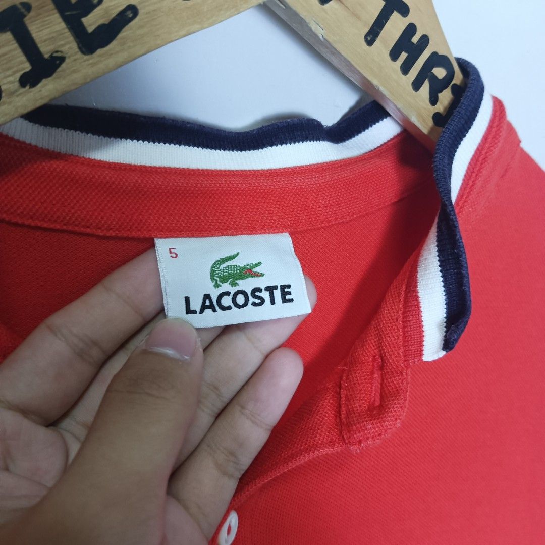 Lacoste Polo Shirt (Category: Tshirts & Polo Shirts ) located in Marawi City. Submitted by rajieeee (Listing ID 1459562914, Image 2). Description: Negotiable ‼️ ( Please make sure your offer) Excellent Condition Color rate 9.8/10 20 by 28 Authentic 💯 No issue Washed and ready to wear.