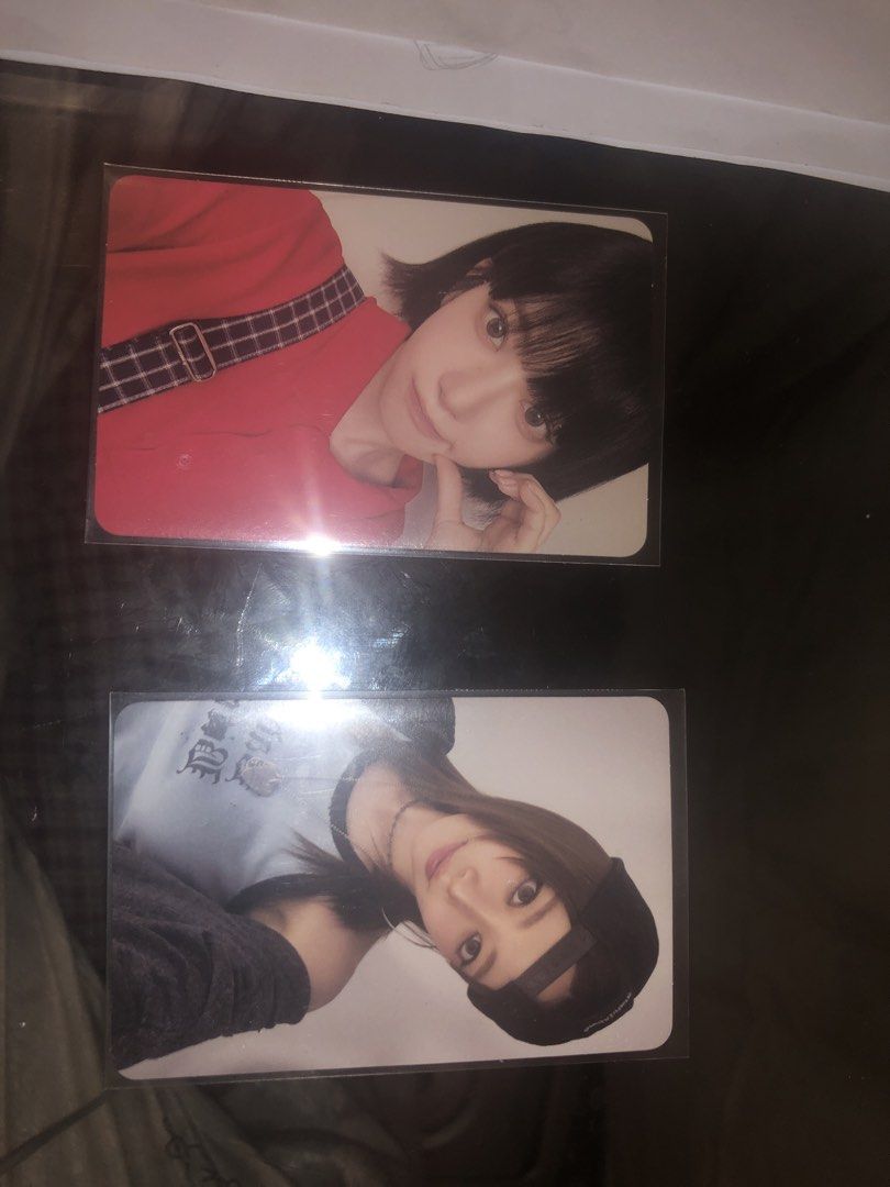 LE SSERAFIM SAKURA K-pop Photocards Set (Category: K-Wave Merchandise) located in Manila. Submitted by xavier6767 (Listing ID 1459511933, Image 1). Description: le sserafim WTF, LFB, take both -No damage - with freebies.