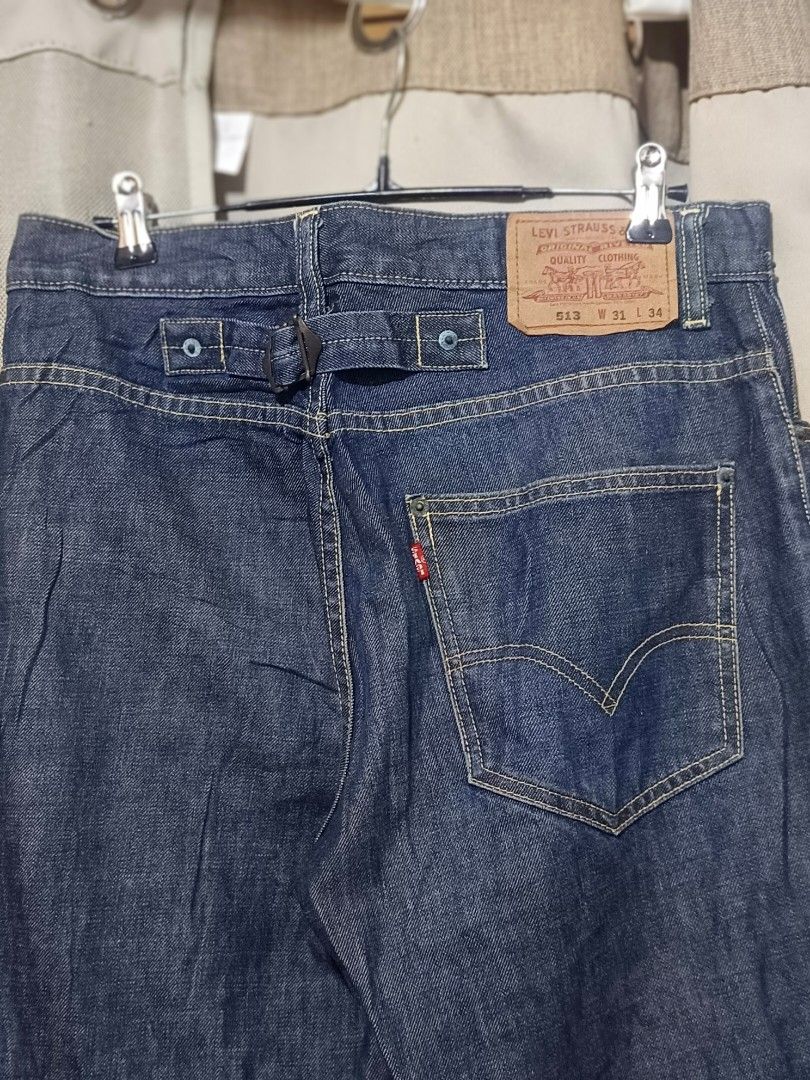 Levis 513 buckle Jeans (Category: Jeans) located in Cebu City. Submitted by iamnegotiable (Listing ID 1459680273, Image 1). Description: Levis 513 baggy jeans buckle jeans trending design 😍 Dimes measured on flat surface Waistline 30-31 inch Length 42 inch leg opening 9.5 inch Sign of usage issue zonrox stain price negotiable available.