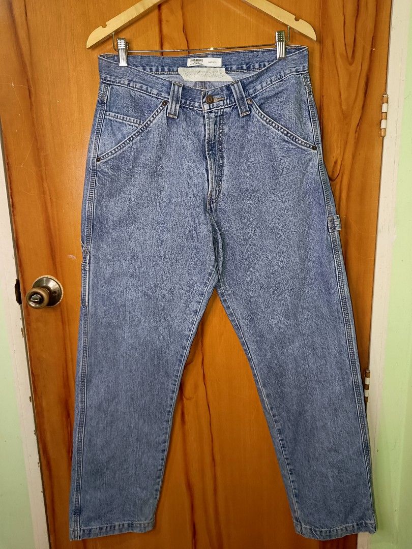 LEVI'S SIGNATURE CARPENTER PANTS (Category: Jeans) located in Laoag. Submitted by soulleadthrift (Listing ID 1459618811, Image 1). Description: FOR SALE‼️‼️‼️🔥🔥🔥 BRAND: LEVI'S SIGNATURE TYPE: CARPENTER PANTS DIMES: 32 WAISTLINE 43 LENGTH 13 THIGH 8.5 LEG HOLE CR:9/10 EXCELLENT CONDITION ISSUE: SIGN OF USAGE/HEEL DRAG SHOWN AT THE PICTURE LOC: LAOAG CITY ILOCOS NORTE📌📌📌 850+SF DM LANG📩📩📩.