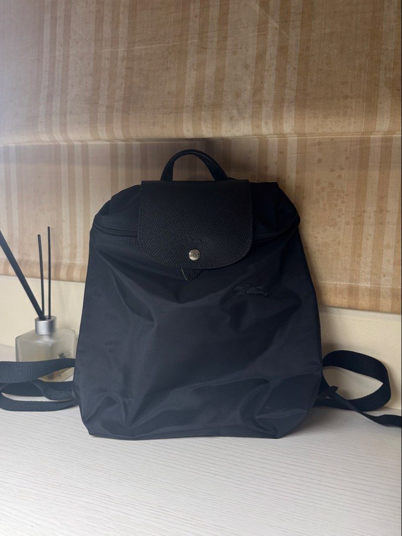 Longchamp Le Pliage Backpack (Category: Backpacks) located in Quezon City. Submitted by krc_preloved (Listing ID 1459651499, Image 1). Description: - Authentic - Color: Black - Very minor signs of wear - RFS: I do not use it anymore.