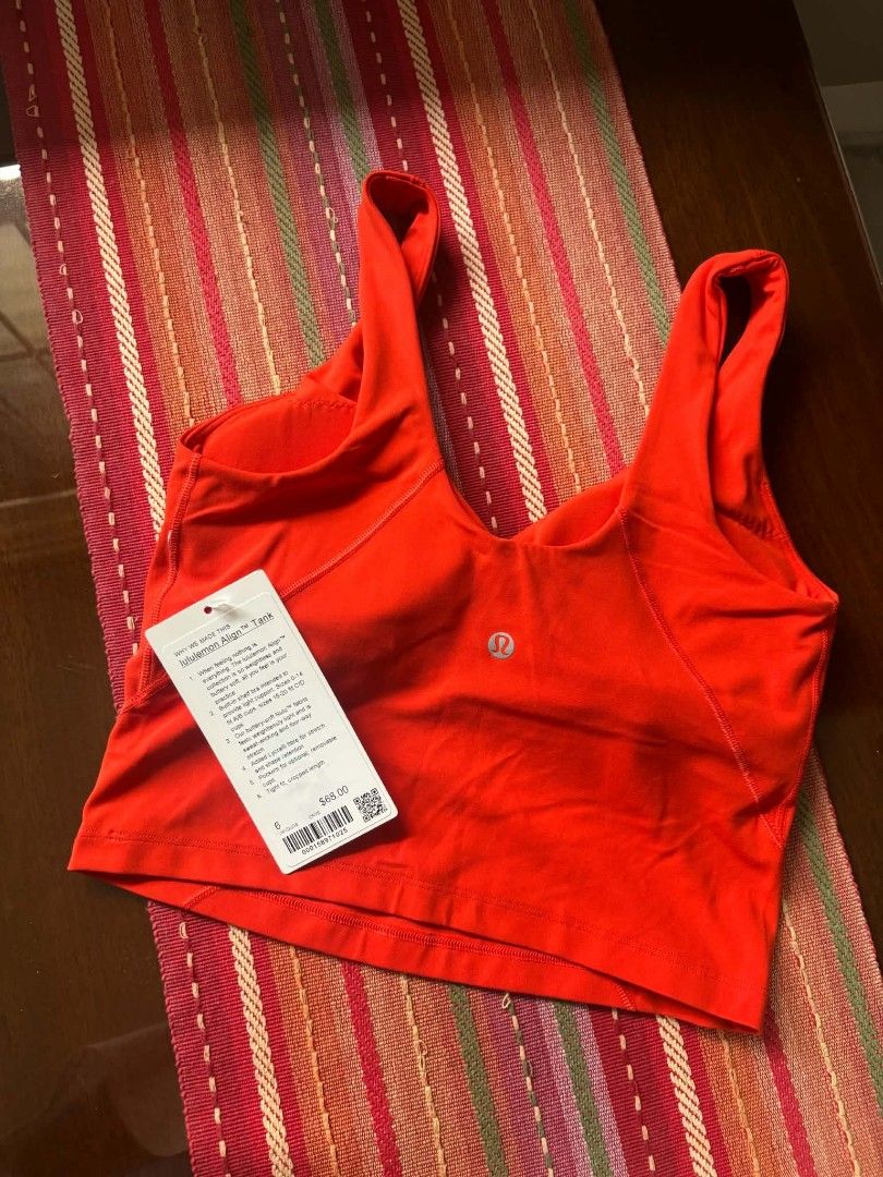 Lululemon Align Top ( Small) (Category: Activewear) located in Manila. Submitted by busterpata20923 (Listing ID 1459583200, Image 3). Description: Just arrived! Lululemon Align Top in Cherry Ember Price 3600 Brand new from Canada. Authentic 📍Las Pinas MNL.