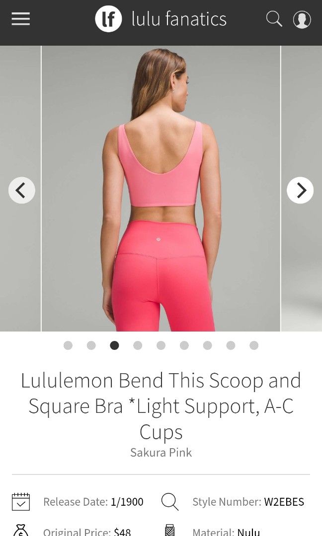 Lululemon bend this scoop and square bra (Category: Activewear) located in San Pedro. Submitted by thriftersthrift (Listing ID 1459502893, Image 2). Description: Large with pads Good condition Already wash Color rate : 10 /10 🌵ALL ITEMS ARE FROM UKAY BALE SO MANAGE YOUR EXPECTATION 🌵 ASK SELLER FOR MORE INFORMATION COLOR MAY CHANGE TRU LIGHTING.