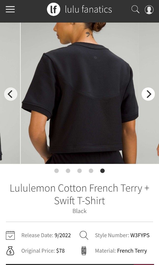 Lululemon cotton French Terry (Category: Shirts) located in San Pedro. Submitted by thriftersthrift (Listing ID 1459533713, Image 3). Description: Width(inches) :17 Length(inches) :17 Good condition Already wash Color rate : 9.5 /10 🌵ALL ITEMS ARE FROM UKAY BALE SO MANAGE YOUR EXPECTATION 🌵 ASK SELLER FOR MORE INFORMATION COLOR MAY CHANGE TRU LIGHTING.