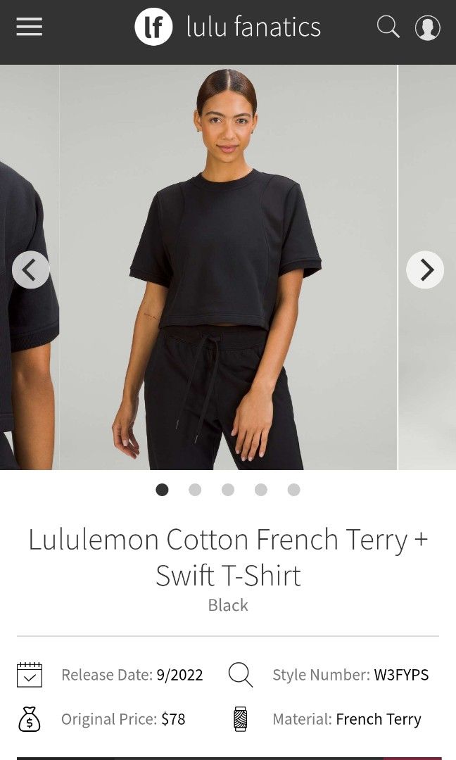 Lululemon cotton French Terry (Category: Shirts) located in San Pedro. Submitted by thriftersthrift (Listing ID 1459533713, Image 1). Description: Width(inches) :17 Length(inches) :17 Good condition Already wash Color rate : 9.5 /10 🌵ALL ITEMS ARE FROM UKAY BALE SO MANAGE YOUR EXPECTATION 🌵 ASK SELLER FOR MORE INFORMATION COLOR MAY CHANGE TRU LIGHTING.