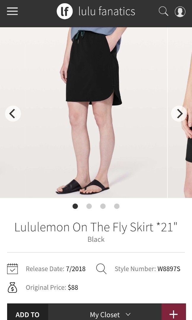 Lululemon on the fly skirt dot 4 (Category: Skirts) located in San Pedro. Submitted by thriftersthrift (Listing ID 1459635345, Image 2). Description: Waistline (inches) :23-27 Length(inches) : 20 Good condition Already wash Color rate : 10 /10 🌵ALL ITEMS ARE FROM UKAY BALE SO MANAGE YOUR EXPECTATION 🌵 ASK SELLER FOR MORE INFORMATION COLOR MAY CHANGE TRU LIGHTING.