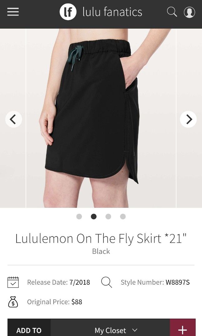 Lululemon on the fly skirt dot 4 (Category: Skirts) located in San Pedro. Submitted by thriftersthrift (Listing ID 1459635345, Image 1). Description: Waistline (inches) :23-27 Length(inches) : 20 Good condition Already wash Color rate : 10 /10 🌵ALL ITEMS ARE FROM UKAY BALE SO MANAGE YOUR EXPECTATION 🌵 ASK SELLER FOR MORE INFORMATION COLOR MAY CHANGE TRU LIGHTING.