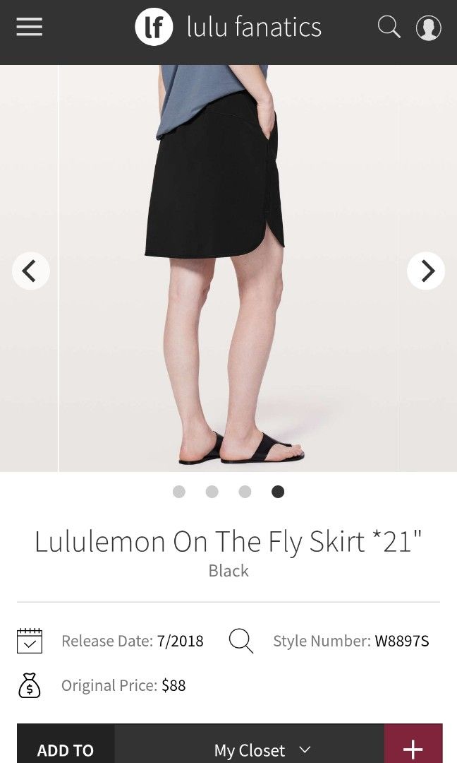Lululemon on the fly skirt dot 4 (Category: Skirts) located in San Pedro. Submitted by thriftersthrift (Listing ID 1459635345, Image 3). Description: Waistline (inches) :23-27 Length(inches) : 20 Good condition Already wash Color rate : 10 /10 🌵ALL ITEMS ARE FROM UKAY BALE SO MANAGE YOUR EXPECTATION 🌵 ASK SELLER FOR MORE INFORMATION COLOR MAY CHANGE TRU LIGHTING.
