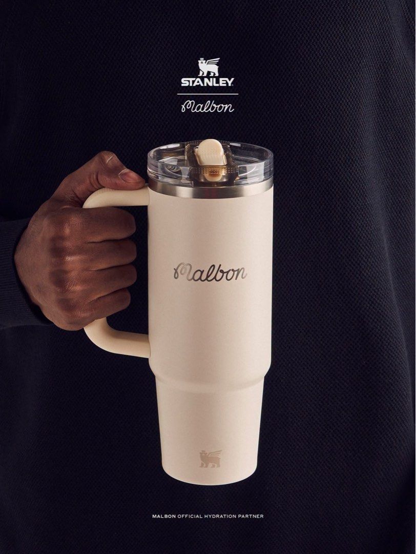 MALBON Golf X STANLEY Tumbler (Category: Coffee Machines & Makers) located in Paranaque City. Submitted by justdm (Listing ID 1459538274, Image 2). Description: Malbon golf x Stanley collab (hot and cold tumbler) Limited stocks only ❗️ Big White w straw lid-5,550 Small black w lid only-4,550 .