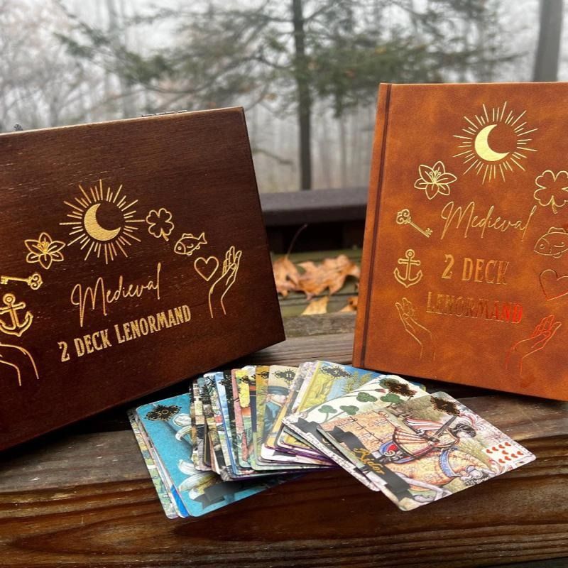 Medieval 2 Deck Lenormand by LibraMoons (Category: Storybooks) located in Bacoor. Submitted by tarotstarofaquarius (Listing ID 1459677223, Image 2). Description: 📚 Medieval 2 Deck Lenormand by LibraMoons Discover the Medieval 2 Deck Lenormand Dive into the world of the Medieval 2 Deck Lenormand by LibraMoons. This deck offers a unique blend of medieval themes and Lenormand symbolism. Perfect for enthusiasts of both genres, it provides a fresh pe