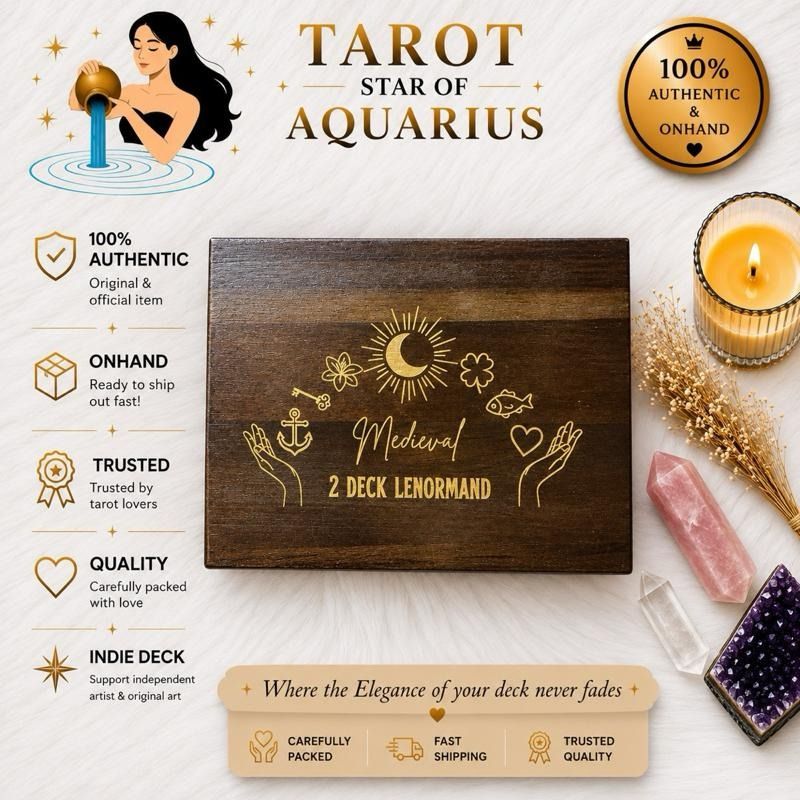 Medieval 2 Deck Lenormand by LibraMoons (Category: Storybooks) located in Bacoor. Submitted by tarotstarofaquarius (Listing ID 1459677223, Image 1). Description: 📚 Medieval 2 Deck Lenormand by LibraMoons Discover the Medieval 2 Deck Lenormand Dive into the world of the Medieval 2 Deck Lenormand by LibraMoons. This deck offers a unique blend of medieval themes and Lenormand symbolism. Perfect for enthusiasts of both genres, it provides a fresh pe
