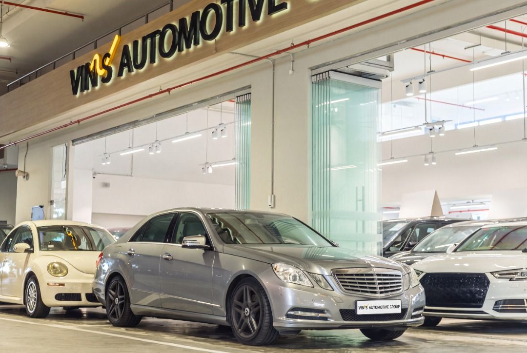 Mercedes-Benz E-Class E250 (COE till 07/2032) Auto (Category: Used Cars) located in Singapore. Submitted by vinsautogroup (Listing ID 1459578439, Image 1). Description: Consignment Unit Vehicle Features: Mercedes E250 W212 1.8T 7G-Tronic. Turbocharged performance, smooth automatic drive, luxury interior, and timeless elegance. Accessories: Keyless entry/start, park assist, all-round parking sensors, front memory seats, cruise control, factory bui