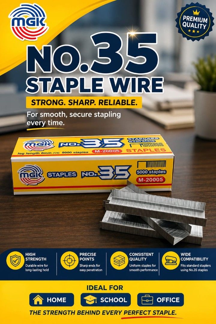 Mgk stapke wire #35 (Category: Construction & Building Materials) located in Quezon City. Submitted by bellemarketing (Listing ID 1459569388, Image 1). Description: staple wire #35 For pick up.