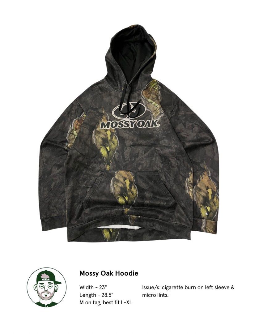 Mossy Oak Camou Hoodie (Category: Hoodies) located in Rizal. Submitted by otits.thrift (Listing ID 1459504131, Image 1). Description: .