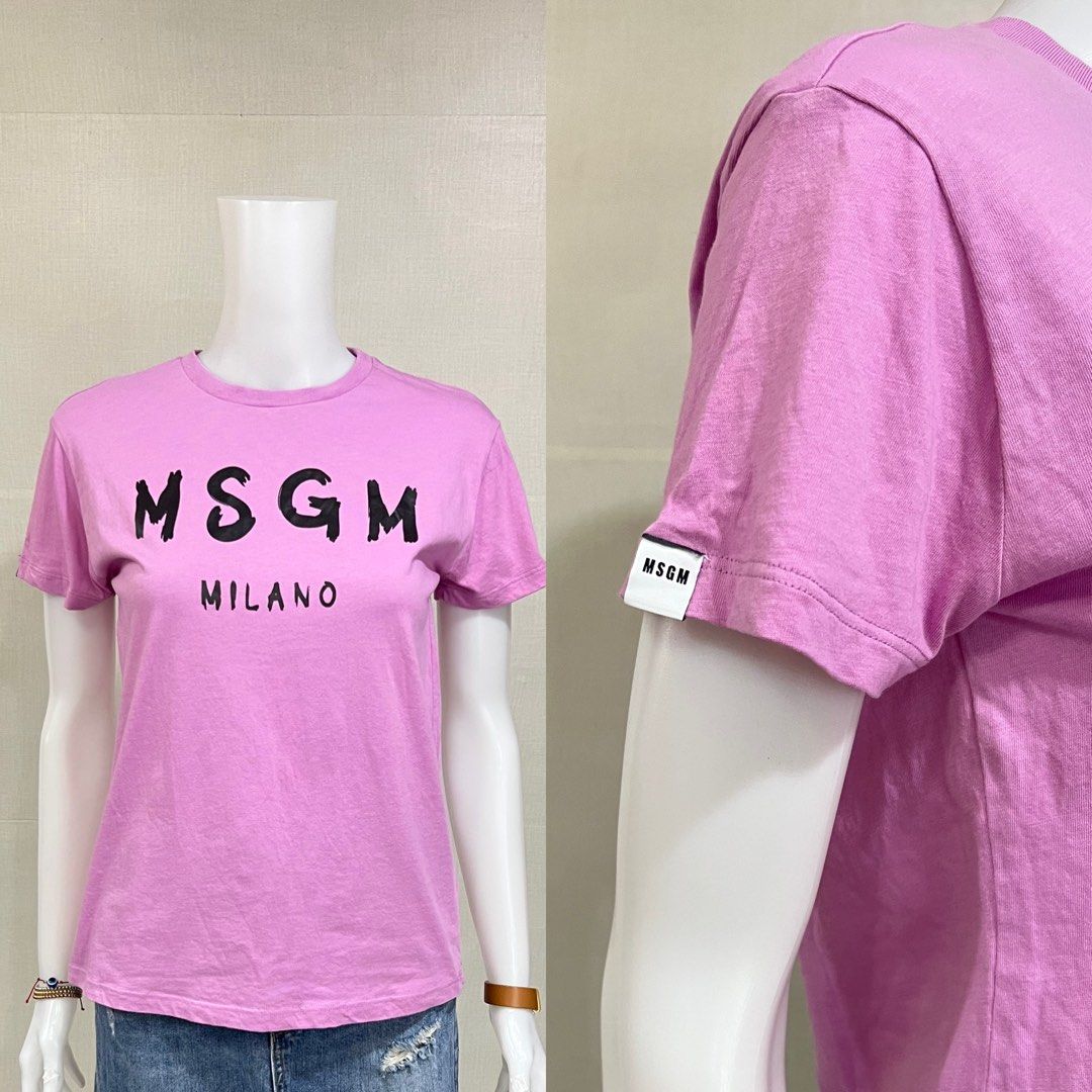 MSGM Milano Tee (Category: Shirts) located in Cebu City. Submitted by kei.flmn (Listing ID 1459590473, Image 2). Description: 📌PLEASE READ BEFORE MAKING AN OFFER Excellent Condition (No issues) Size:Fits Small (S) for Adults - [x] Flat Lay Measurements (in inches): - [x] Bust: 36” - [x] Length Reference: Mannequin Height : 5’4” (First-come, first-served basis) Due to an increased number of joy reservers and fake buyers, offers will only be accep