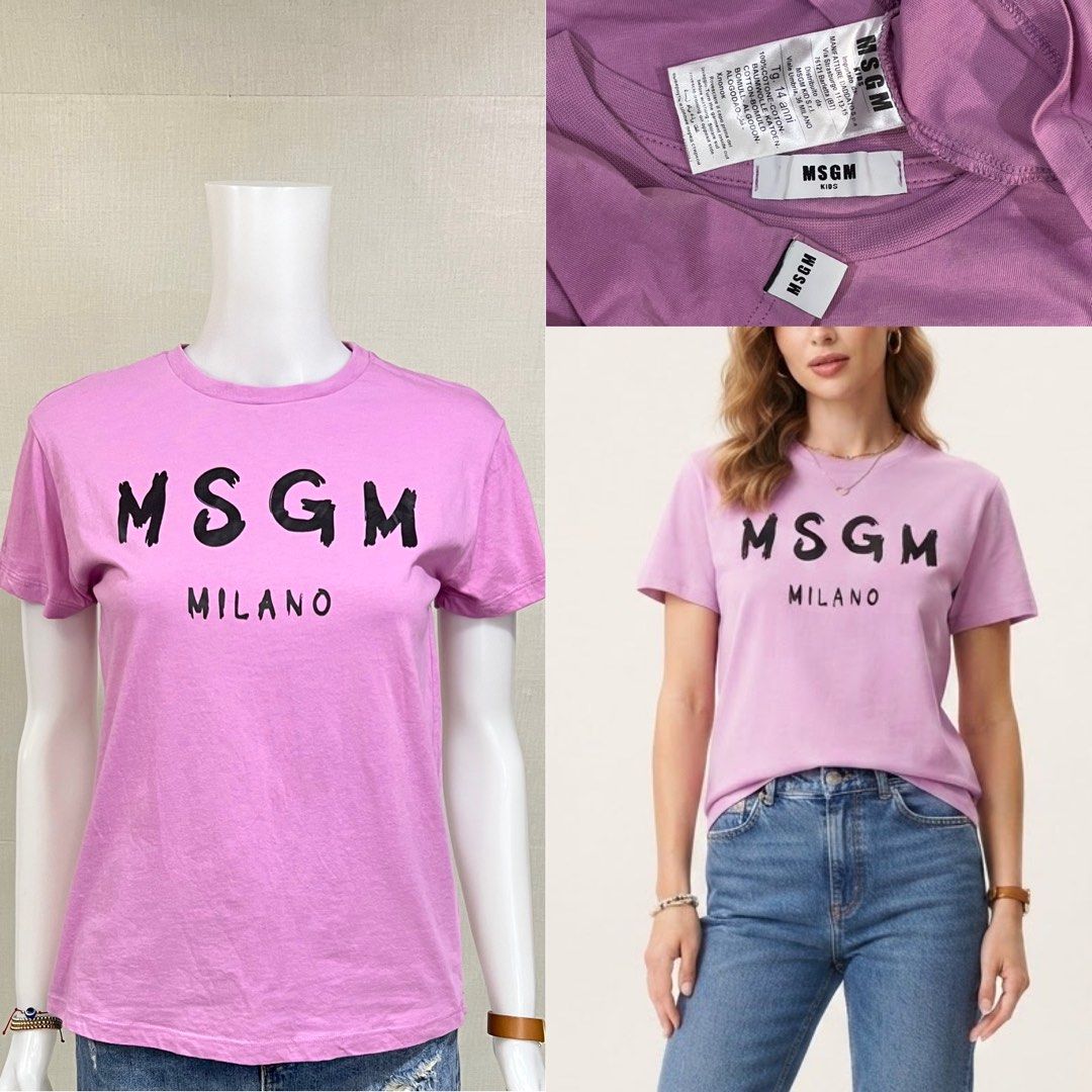 MSGM Milano Tee (Category: Shirts) located in Cebu City. Submitted by kei.flmn (Listing ID 1459590473, Image 1). Description: 📌PLEASE READ BEFORE MAKING AN OFFER Excellent Condition (No issues) Size:Fits Small (S) for Adults - [x] Flat Lay Measurements (in inches): - [x] Bust: 36” - [x] Length Reference: Mannequin Height : 5’4” (First-come, first-served basis) Due to an increased number of joy reservers and fake buyers, offers will only be accep