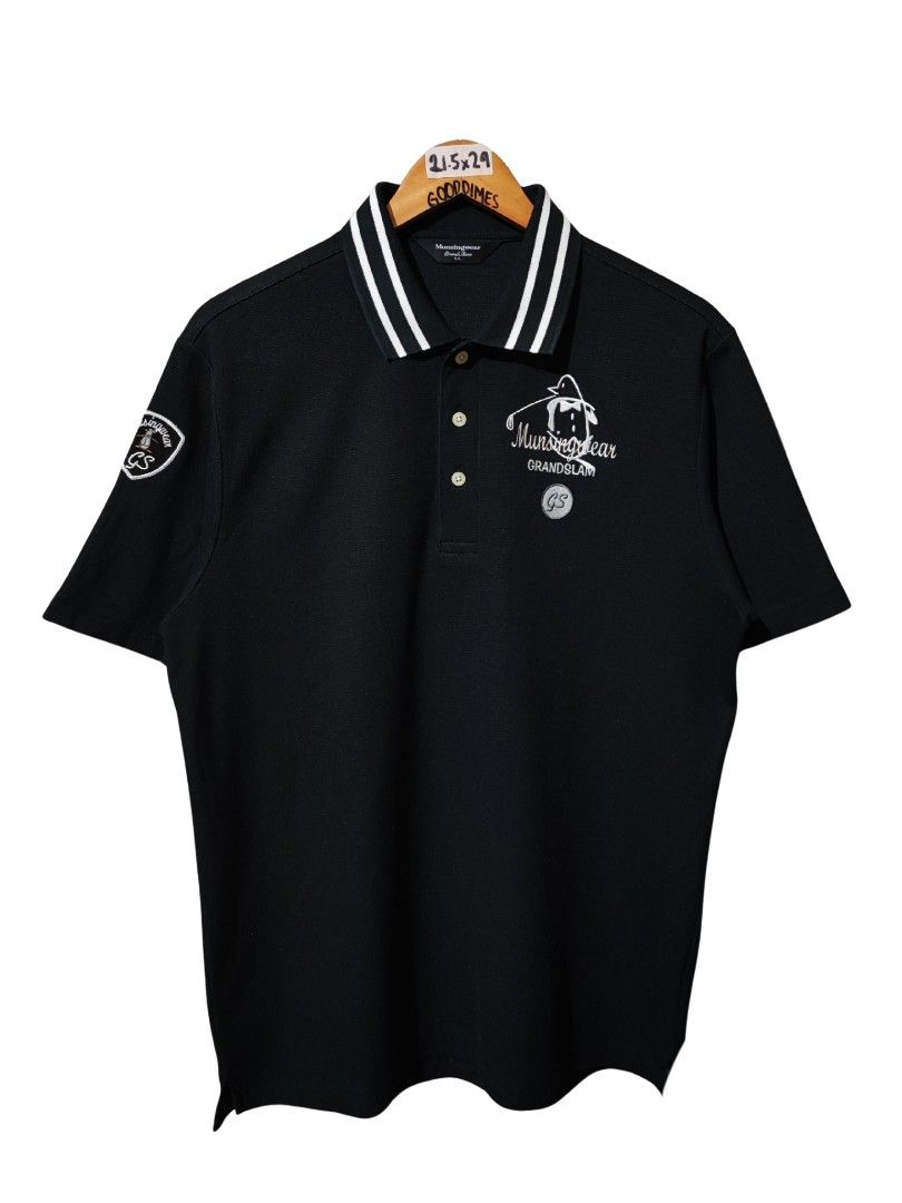 MUNSINGWEAR GRANDSLAM POLO SHIRT (Category: Tshirts & Polo Shirts ) located in Iloilo. Submitted by gooddimes (Listing ID 1459629116, Image 1). Description: Munsingwear Grandslam Polo Shirt Authentic Size on tag: 2XL Dimes: 21.5Wx29L Issue/s: No major flaws other than natural sign of usage Color rate: 9.5/10 Excellent condition ₱850 Reminders: - All items are thrifted, please manage your expectations - Color may vary due to lighting - Please wash