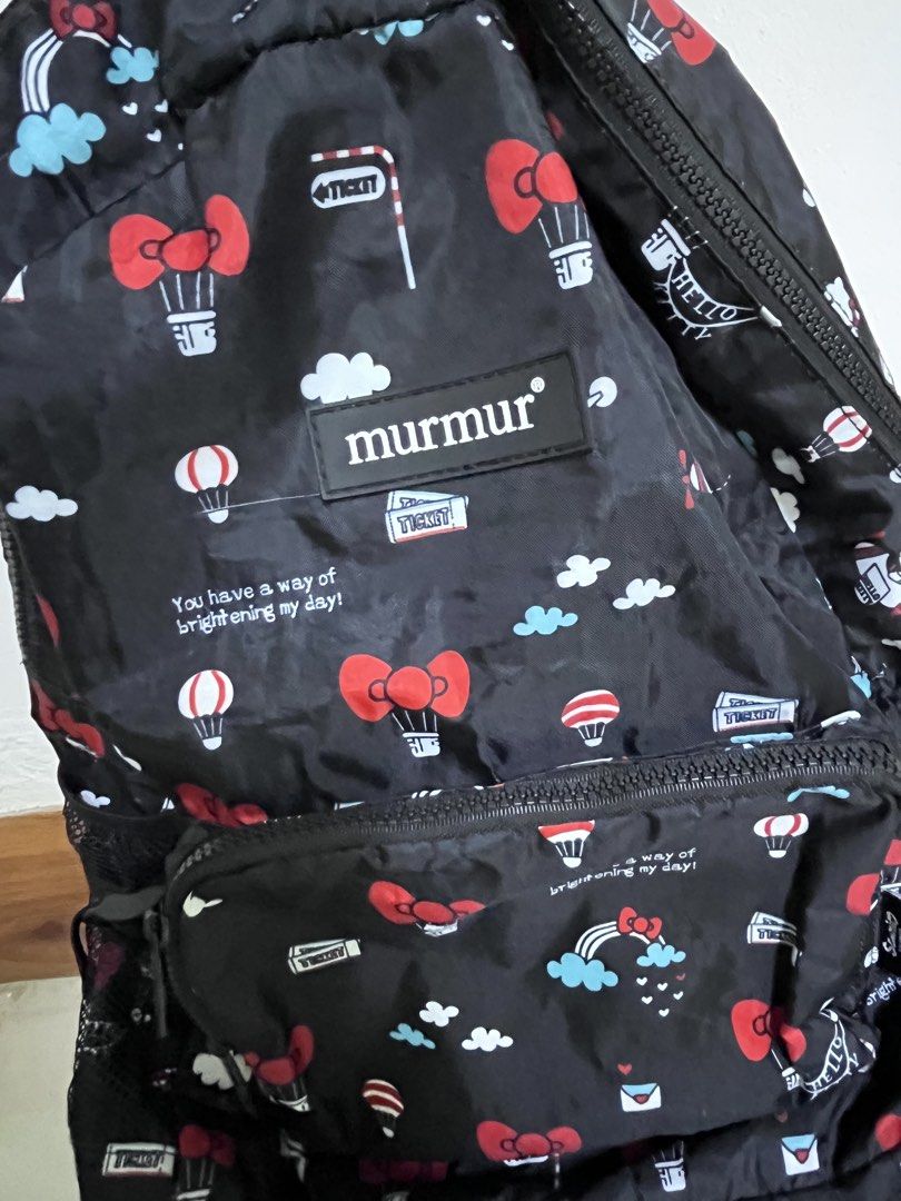 Murmur x Hello Kitty Backpack (Category: Backpacks) located in Paranaque City. Submitted by PrelovedClosetetc (Listing ID 1459623115, Image 2). Description: In good condition No flaws.
