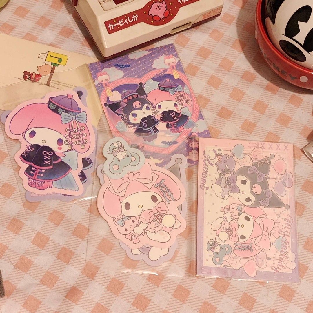 My Melody & Kuromi Postcard Set (Category: Raw Singles) located in Imus. Submitted by nyaamuus (Listing ID 1459662813, Image 1). Description: 150 each.