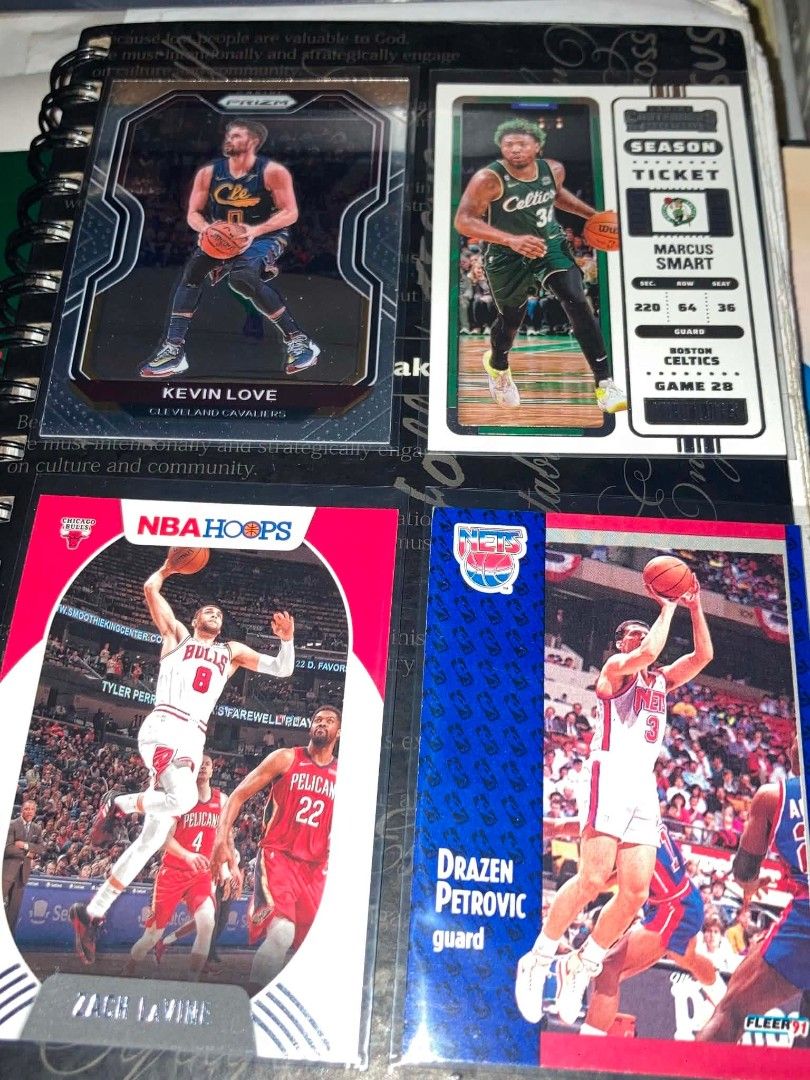 NBA Cards (Category: Raw Singles) located in Manila. Submitted by jtoyzandcollectibles (Listing ID 1459661320, Image 2). Description: FS NBA Cards! ₱20 each Mix of vintage and modern cards from different sets: Fleer, Prizm, Donruss, Hoops, Optic, Mosaic, Topps, Skybox, Upper Deck Condition: All cards are sleeved and in good condition. ‼️ We only ship every Sunday & Monday night ‼️ 📌 Buyer shoulders shipping fee 📍 Cainta Rizal 💸 GCash only 🛵 L