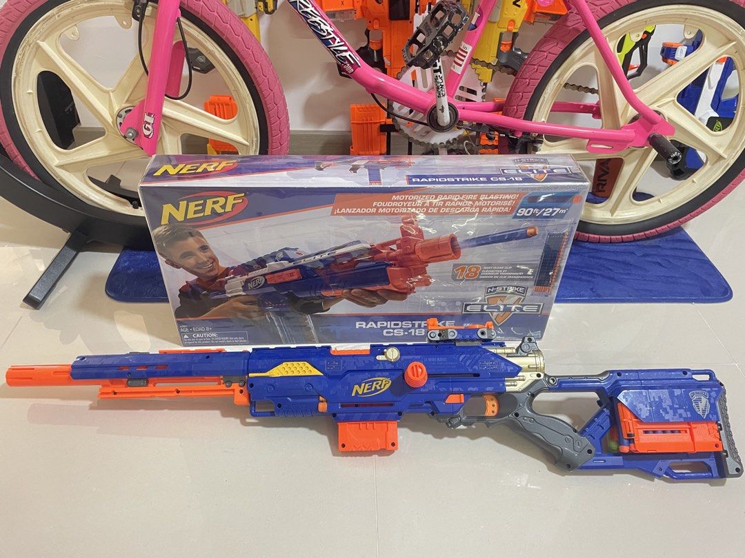 Nerf bundle (Category: Action & Battle Toys) located in Singapore. Submitted by soulofvintage (Listing ID 1459579336, Image 1). Description: Selling as it is Both in working.condition Battery tray clean.