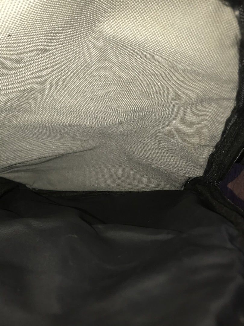 Nike Backpack Grey Black Pink Accents (Category: Backpacks) located in Quezon City. Submitted by carlodepaz (Listing ID 1459600912, Image 3). Description: Nike bagpack embriod logo Replace zipper 7/10 condition 450 freeship via jnt.