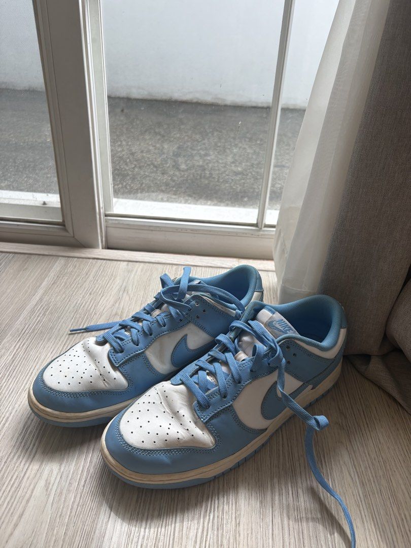Nike Dunk Low University Blue White (no box) (Category: Sneakers) located in Paranaque City. Submitted by max_bully014 (Listing ID 1459501057, Image 2). Description: - Classic Nike Dunks - Colorway: University Blue and White - Popular and stylish silhouette - Ideal for casual wear and styling - just dirty no issues - Ready for a new owner.