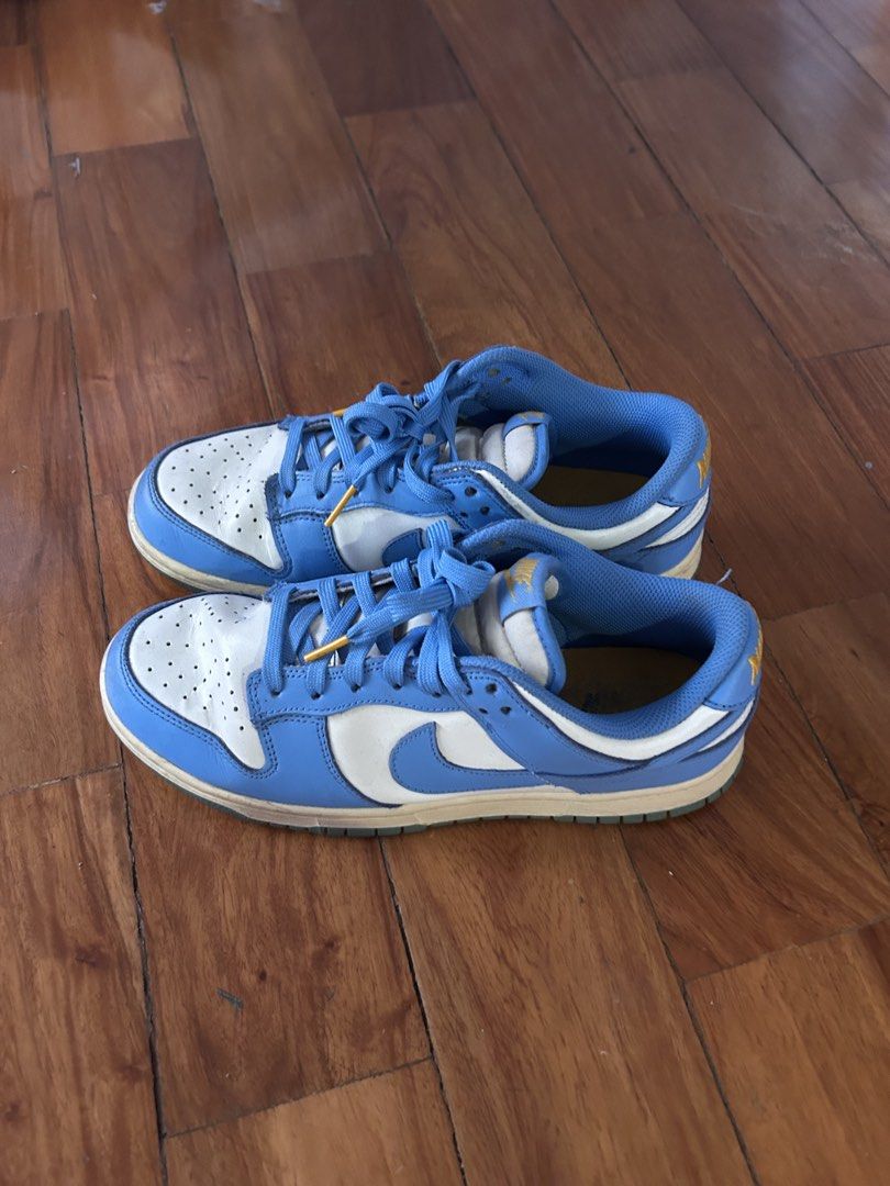 Nike Dunk Low University Blue White (Category: Sneakers) located in Paranaque City. Submitted by glvillz (Listing ID 1459569888, Image 3). Description: - Nike Dunk Low in University Blue and White - Classic and iconic silhouette - Shows some signs of wear on soles and uppers - Still has plenty of life left for wear UK 6 , can measure sole size if needed.
