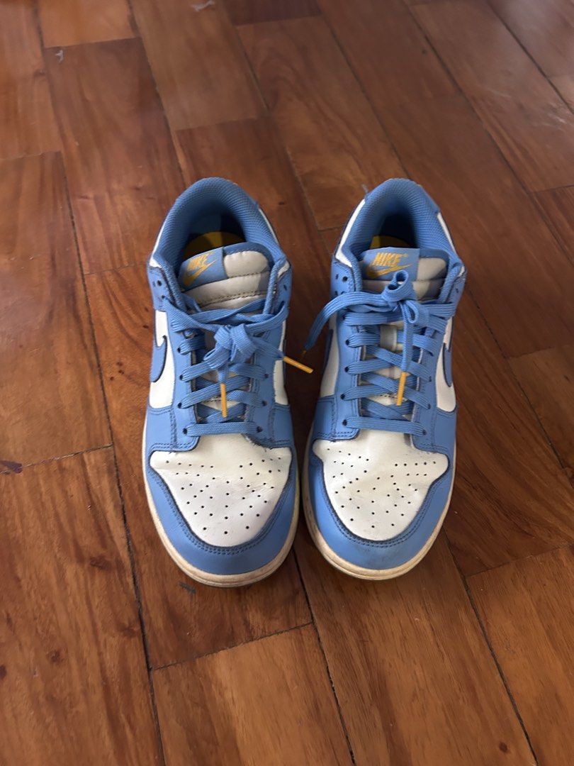 Nike Dunk Low University Blue White (Category: Sneakers) located in Paranaque City. Submitted by glvillz (Listing ID 1459569888, Image 2). Description: - Nike Dunk Low in University Blue and White - Classic and iconic silhouette - Shows some signs of wear on soles and uppers - Still has plenty of life left for wear UK 6 , can measure sole size if needed.