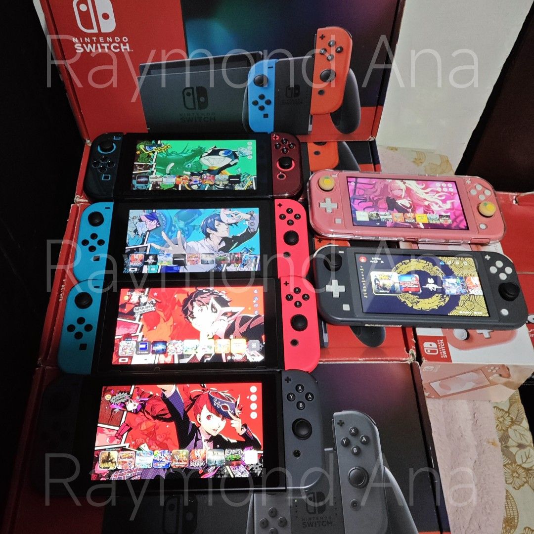 Nintendo Switch Consoles, Lite, and Games Bundle (Category: Nintendo) located in Manila. Submitted by raymond05a68062 (Listing ID 1459607855, Image 1). Description: Available Jailbreak switch V2 complete 256 V2 complete 256 V2 complete 256 V2 complete 128 Lite gray 128 Lite Coral pink complete 64 Dm sa prices! 📍Lower Antipolo Rizal.