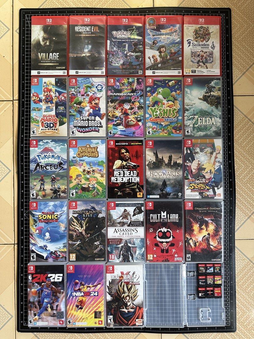 Nintendo Switch Games - Various Titles Available (Category: Nintendo) located in Lingayen. Submitted by tyroneestrada14 (Listing ID 1459629272, Image 1). Description: Games: 🟥Switch 2 Games: • Resident Evil 8 Village Gold Edition - 2000 • Resident Evil 7 Biohazard Gold Edition - 1900 • Pokemon Z-A - 2000 • Dragon Quest 7 Reimagined - 1900 • Suikoden 1 & 2 - 1500 🟥Switch Games: • Super Mario 3D All-Stars (Rare) - 2500 • Super Mario Bros Wonder -