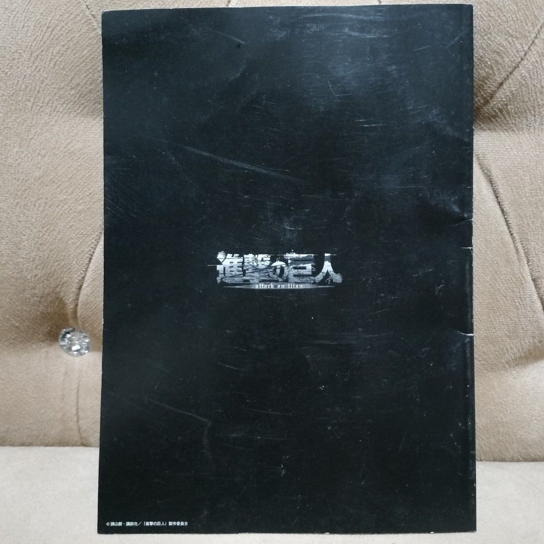 Official Merch Attack on Titan Levi Ackerman B5 Notebook (Category: Stationery & School Supplies) located in Imus. Submitted by viaysthriftshop (Listing ID 1459572383, Image 2). Description: ▪️Official Merch Attack on Titan Levi Ackerman B5 Notebook ▪️with very small crease on spine edge ▪️approx 10 inches X 7.5 inches ▪️ Featuring Captain Levi Ackerman ▪️Grid Pages ▪️Cute character prints along the bottom edge ▪️Perfect for notes, journaling, or