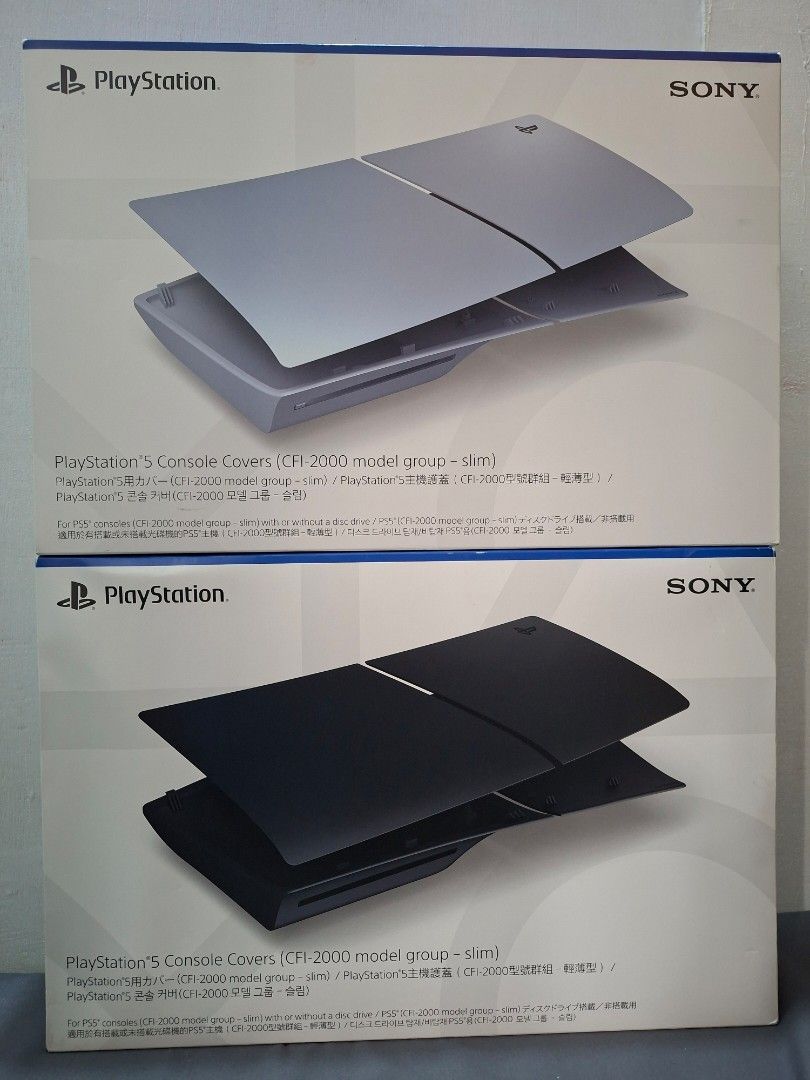 Official PS5 Slim Plates for disc & digital edition (Category: PlayStation) located in San Pedro. Submitted by lyn_ev (Listing ID 1459561917, Image 1). Description: FOR SALE Official PS5 Slim Plates Midnight Black & Sterling Silver 2,200 nalang sold black Pwede sa DISC and DIGITAL edition No issues, hindi pa nagagamit. Super kinis pa. Location: San Pedro, Laguna📌 PICKUP ONLY Pwede lalamove or puntahan nyo mismo sa bahay.