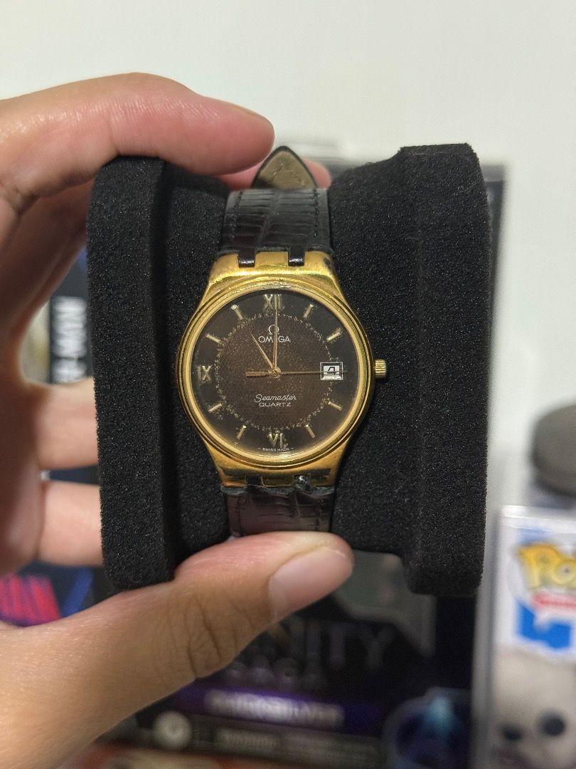 Omega seamster quartz (Category: Men's Watches) located in Quezon City. Submitted by pinkicy (Listing ID 1459529220, Image 1). Description: For sale only Vintage Omega seamster quartz Working condition Aftermarket strap Newly replaced battery No box or inclusions ₱15k Loc: QC.