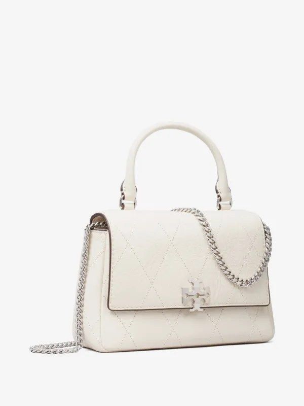 💯ORIGINAL TORY BURCH CHARLIE MINI TOP HANDLE LIGHT CREAM (Category: Cross-body Bags) located in Quezon City. Submitted by ashongsstore (Listing ID 1459635453, Image 3). Description: ✨T0RY.BURCH COLLECTION✨ 🇵🇭AVAILABLE🇵🇭 MINI CHARLIE TOP HANDLE WALLET ON CHAIN The mini Charlie top-handle crossbody is crafted in pebbled leather with tonal diamond stitching and a chain strap. Soft structure balances tailored edges and sleek beveled hardware. De