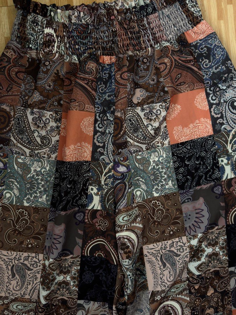 Patchwork Wide Leg Pants (Category: Other Bottoms) located in Manila. Submitted by ak.kini (Listing ID 1459547050, Image 2). Description: - Boho style wide leg pants - Flowy and perfect for everyday casual or bohemian looks -Size: L-XXL DM ME HERE OR ON INSTAGRAM FOR MORE INFORMATION: @ww.ak.ph .
