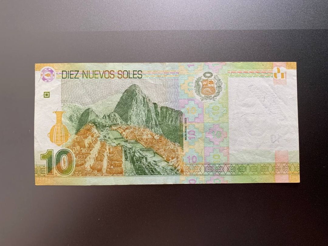 Peru 10 Nuevos Soles Banknote (Category: Currency) located in Indang. Submitted by vykolektor (Listing ID 1459611916, Image 2). Description: Peru 10 sol Condition in photos.
