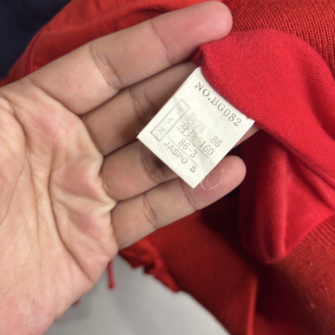 Phenix - Gore-Tex Ski Jacket Red Blue White (Category: Coats, Jackets and Outerwear) located in Cavite. Submitted by goodstayojan.cvt (Listing ID 1459599809, Image 3). Description: Vintage Phenix - Halfzip Nylon Jacket 3 on tag(20 x 23) Verygood Condition Flaw: stains, Need wash, Missing detachable hood - Vintage Phenix jacket - Features Gore-Tex fabric for waterproofing and breathability - Stylish colorblock design: red, white, and navy blue - S