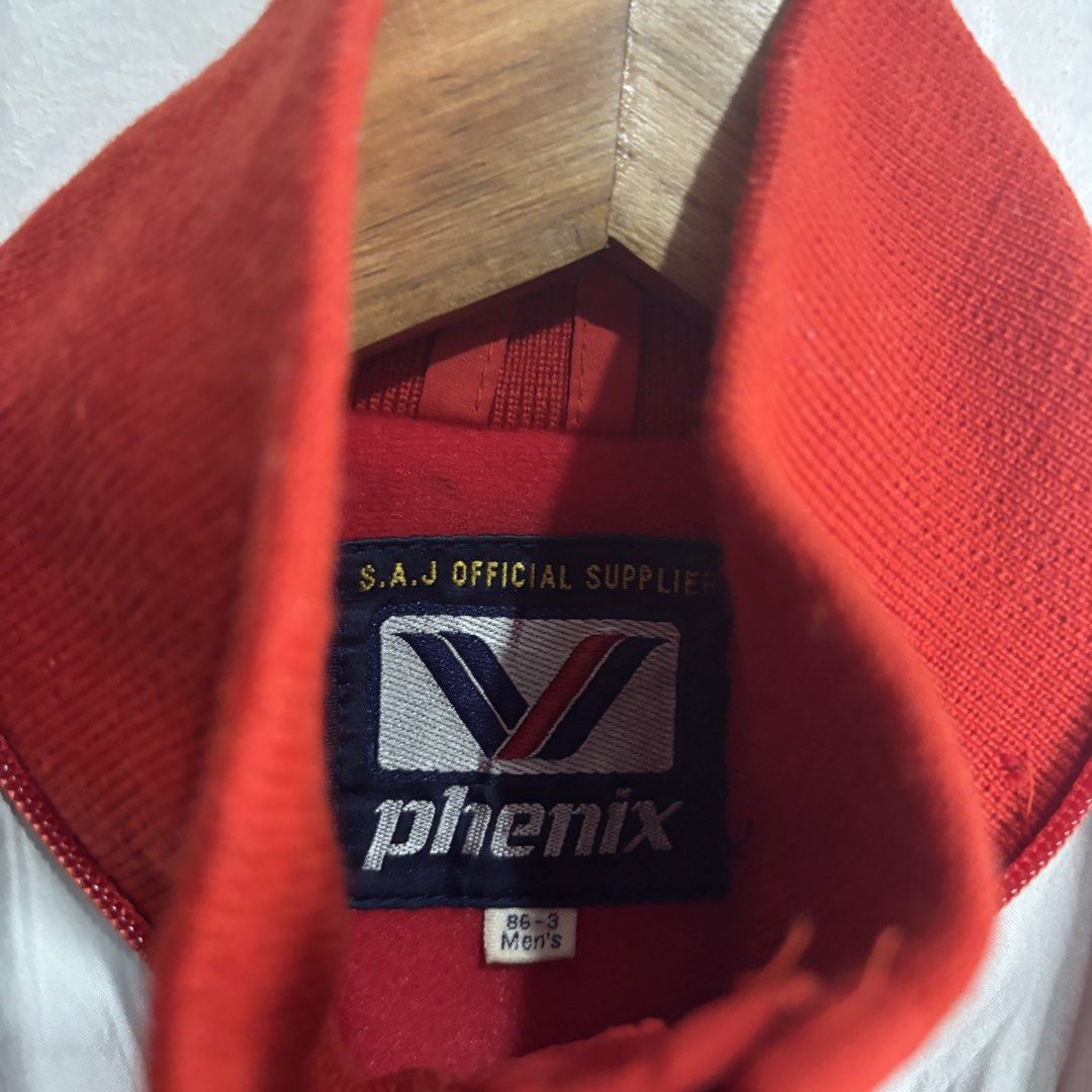 Phenix - Gore-Tex Ski Jacket Red Blue White (Category: Coats, Jackets and Outerwear) located in Cavite. Submitted by goodstayojan.cvt (Listing ID 1459599809, Image 2). Description: Vintage Phenix - Halfzip Nylon Jacket 3 on tag(20 x 23) Verygood Condition Flaw: stains, Need wash, Missing detachable hood - Vintage Phenix jacket - Features Gore-Tex fabric for waterproofing and breathability - Stylish colorblock design: red, white, and navy blue - S