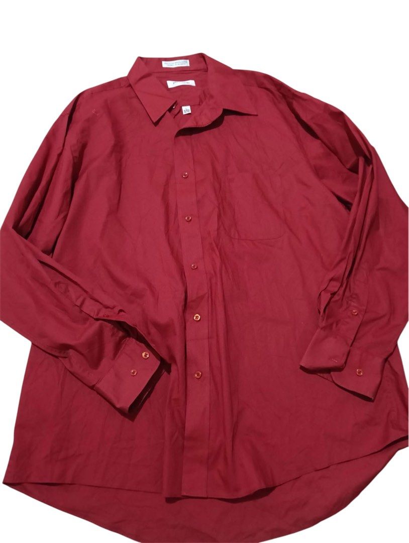 Pierre Cardin Red Formal Longsleeve Polo (Category: Formal Shirts) located in Manila. Submitted by rarefindsgallery (Listing ID 1459604584, Image 1). Description: Size: Large Fits Large to XL Like new condition .