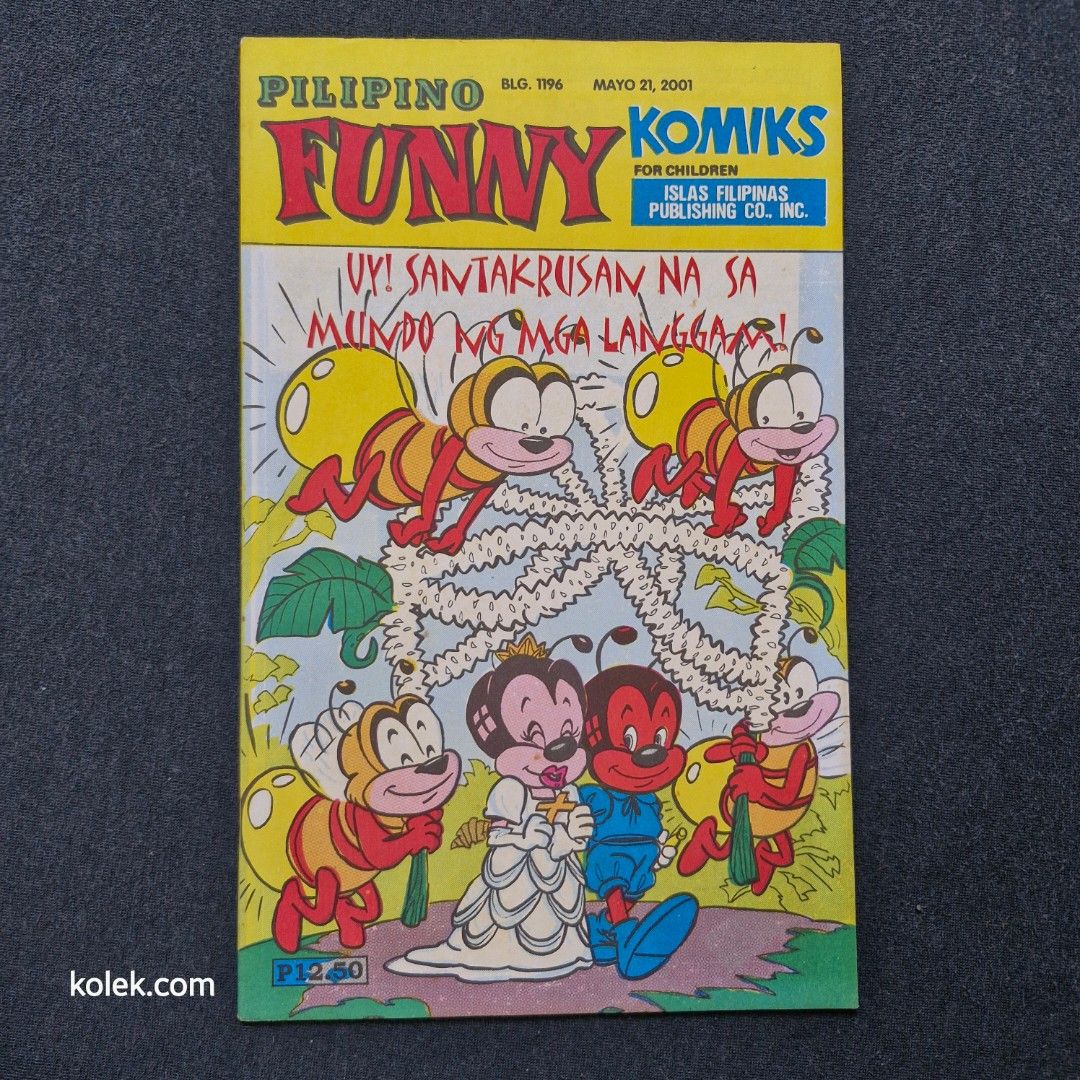 Pilipino Funny Komiks (Category: Comics & Manga) located in San Pedro. Submitted by .kolek.com (Listing ID 1459493324, Image 1). Description: Used Vintage Komiks ✔️Like new Condition ✔️Complete Pages ✔️No Penmark ✔️Smooth Surface ✔️Sharp Edges What U see is What U Get Sa nakaka appreciate lang MoP: Gcash J&T Courier Pickup or Book any Rider Buyer's book and expense Loc: San Pedro, Laguna 📣S3 0.3kg.