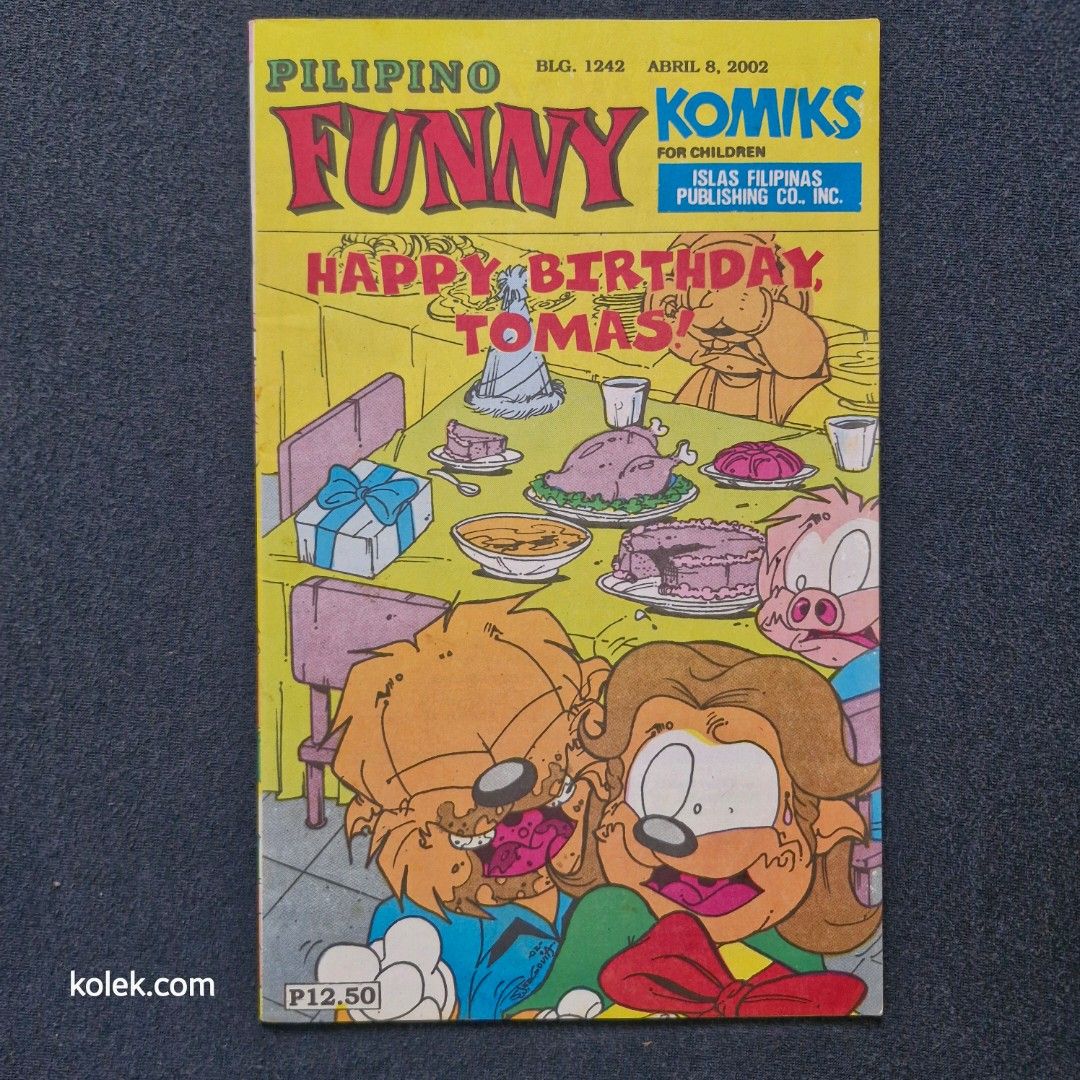 Pilipino Funny Komiks (Category: Comics & Manga) located in San Pedro. Submitted by .kolek.com (Listing ID 1459546366, Image 1). Description: Used Vintage Komiks ✔️Like new Condition ✔️Complete Pages ✔️No Penmark ✔️Smooth Surface ✔️Sharp Edges What U see is What U Get Sa nakaka appreciate lang MoP: Gcash J&T Courier Pickup or Book any Rider Buyer's book and expense Loc: San Pedro, Laguna 📣S3 0.3kg.