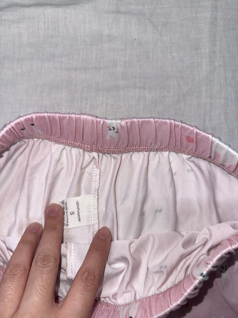 Pink Llama Pajama Shorts Size S (Category: Shorts) located in Santa Ana. Submitted by fatikilla (Listing ID 1459621726, Image 2). Description: - Adorable pink pajama shorts - Fun llama print - Comfortable elastic waistband with drawstring - Made from soft 100% polyester - Ideal for sleeping or lounging at home.