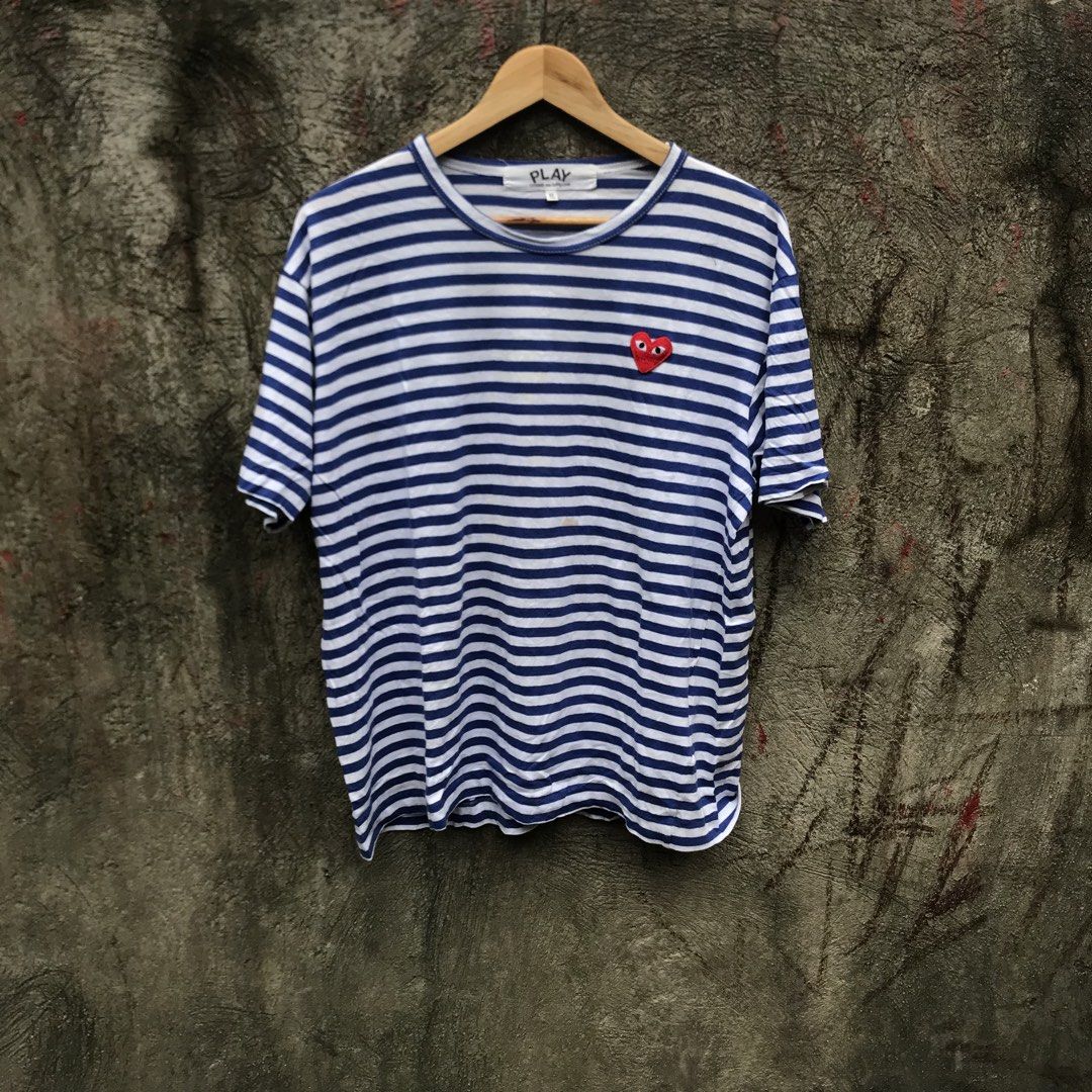 Play CDG White and Blue Stripes (Category: Shirts) located in Bulacan. Submitted by rage_against_stitches.ph (Listing ID 1459625430, Image 1). Description: W 21 L 25 Excellent Condition .