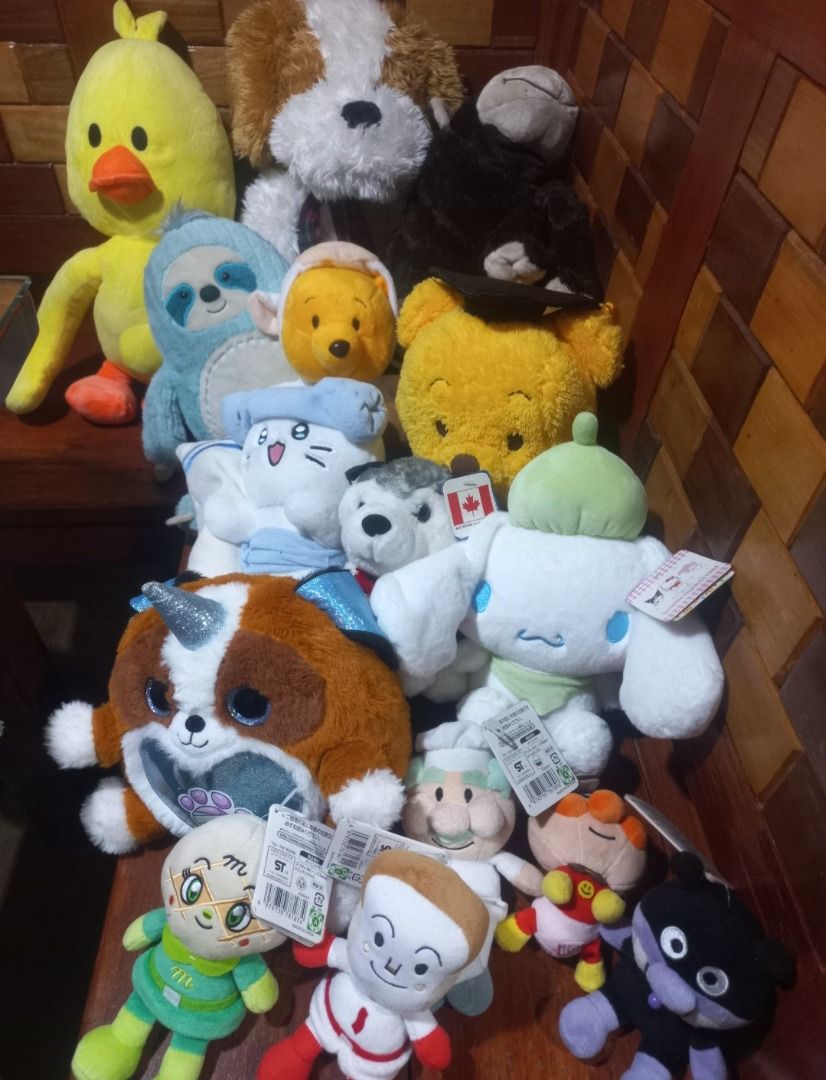 PLUSHIE/STUFFED TOYS TAKE ALL/Bundle (Category: Plushies & Soft Toys) located in Pugo. Submitted by mhylee_fang1989 (Listing ID 1459599199, Image 1). Description: .