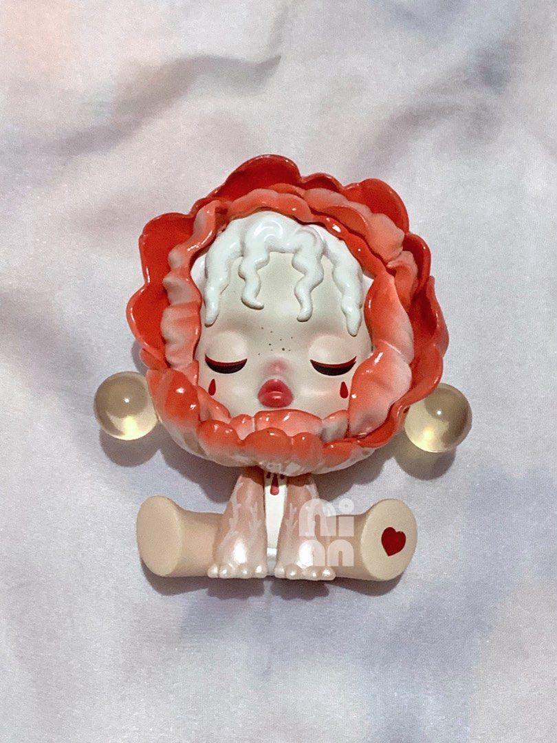Popmart Skullpanda Ancient Castle “Bloody Rose” (Category: Designer & Blind Box Toys) located in Quezon City. Submitted by nian.mnl (Listing ID 1459604942, Image 2). Description: Popmart Skullpanda > displayed only > box opened from the bottom > No sure if flaw: Yellowing of spheres near the ears > Bought for more than listed price, no haggling pls > with box, card, and foil > opened, unsealed NO COD, Can Lalamove.